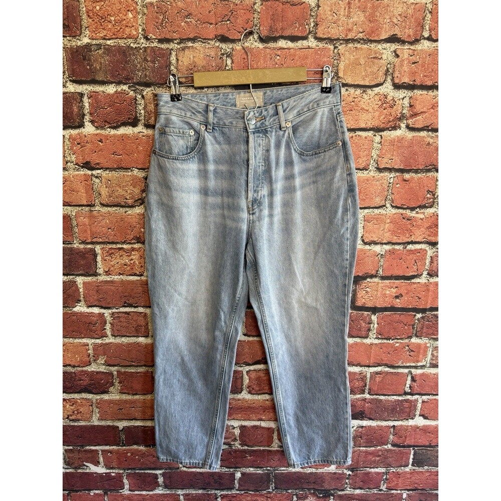 Everlane The Curvy 90s Cheeky Straight Jean High Rise Blue Denim Size 30 Regular